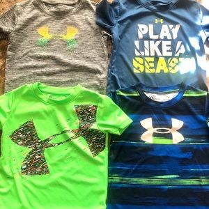 4 Under Armour Heat Gear Shirts